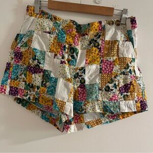 Pilcro Anthropologie kit High rise utility Patchwork Shorts - NWT size 32